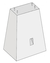 Фундамент ЖБ тип I для светофоров со складной лестницей и автошлагбаумов (13237-00-00)